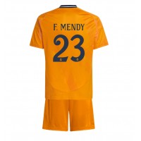 Real Madrid Ferland Mendy #23 Bortadräkt Barn 2024-25 Kortärmad (+ Korta byxor)